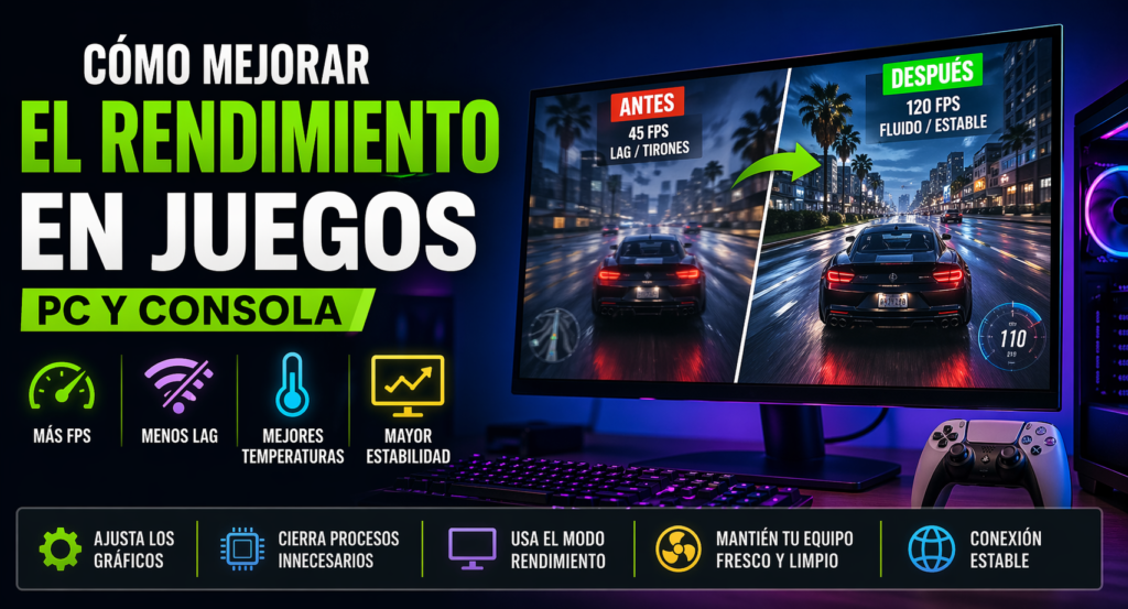 imagen ilustrativa cómo aumentar los FPS en cualquier juego